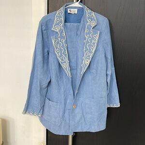 Maggie sweet blue suit